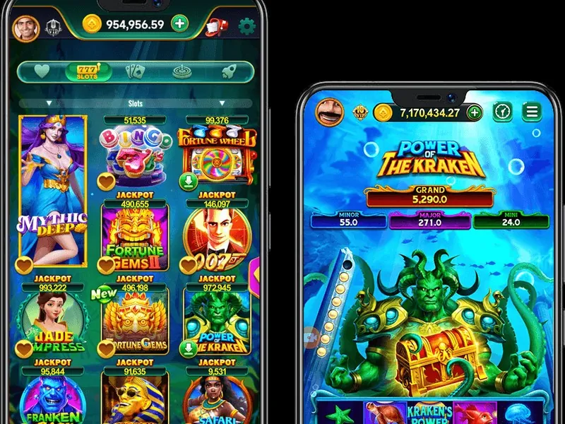 Giao diện chơi slot game trên điện thoại Vin7777